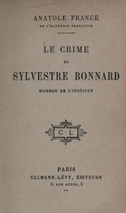 Le crime de Sylvestre Bonnard, membre de l'Institut